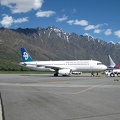 13 Air NZ Jet with Mountain in background